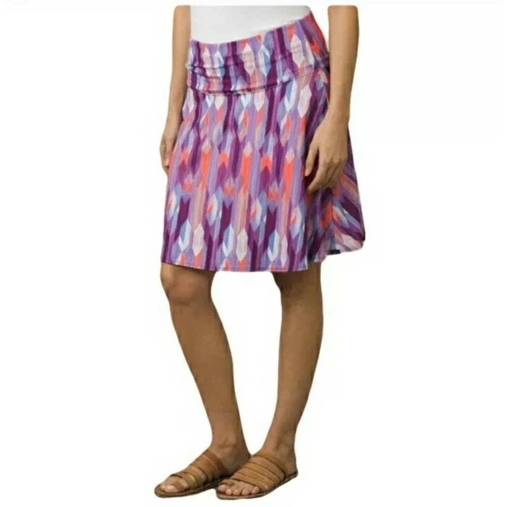 prAna Geometric Print Skirt Women's Size M Activewear Tennis Pickleball Golf - Picture 5 of 5
